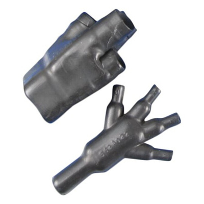 TE Connectivity Y Joint Black, Elastomer, 19.3mm