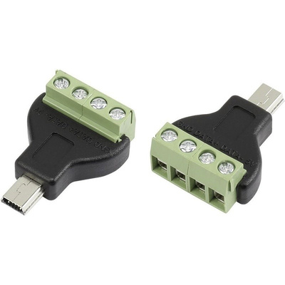CIE, CLB-JL USB Connector, Cable Mount, Plug Mini B, Solder