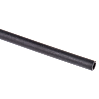 RS PRO Halogen Free Heat Shrink Tubing, Black 1.6mm Sleeve Dia. x 1.2m Length 2:1 Ratio