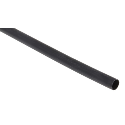 RS PRO Halogen Free Heat Shrink Tubing, Black 4.8mm Sleeve Dia. x 1.2m Length 2:1 Ratio