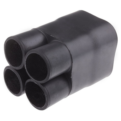 TE Connectivity Multi-Legged Black, Modified Polyolefin Adhesive Lined, 44.45mm