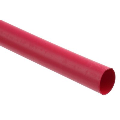 RS PRO Adhesive Lined Heat Shrink Tube, Red 9mm Sleeve Dia. x 1.2m Length 3:1 Ratio
