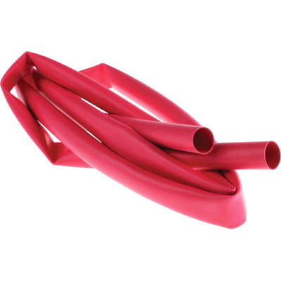 RS PRO Adhesive Lined Heat Shrink Tube, Red 12.7mm Sleeve Dia. x 1.2m Length 3:1 Ratio