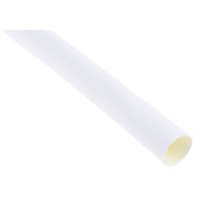 RS PRO Adhesive Lined Heat Shrink Tube, White 12.7mm Sleeve Dia. x 1.2m Length 3:1 Ratio