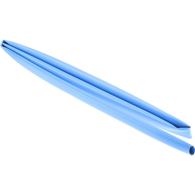 RS PRO Adhesive Lined Heat Shrink Tube, Blue 19mm Sleeve Dia. x 1.2m Length 3:1 Ratio