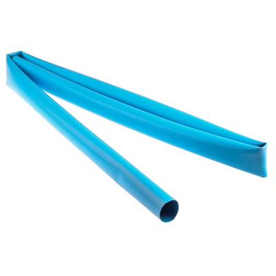 RS PRO Adhesive Lined Heat Shrink Tube, Blue 24mm Sleeve Dia. x 1.2m Length 3:1 Ratio