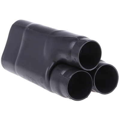 TE Connectivity Branching Black, Fluid Resistant Elastomer, 38.6mm