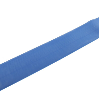 RS PRO Halogen Free Heat Shrink Tubing, Blue 38.1mm Sleeve Dia. x 1.2m Length 2:1 Ratio