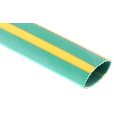 RS PRO Halogen Free Heat Shrink Tubing, Green 12.7mm Sleeve Dia. x 1.2m Length 2:1 Ratio