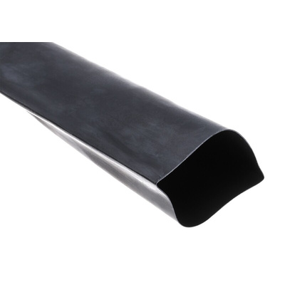 RS PRO Halogen Free Heat Shrink Tubing, Black 40mm Sleeve Dia. x 1.2m Length 3:1 Ratio