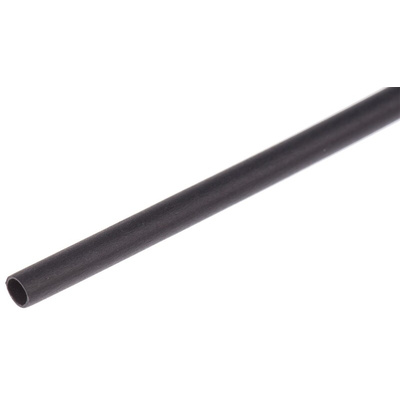 RS PRO Heat Shrink Tubing, Black 1.6mm Sleeve Dia. x 300mm Length 2:1 Ratio