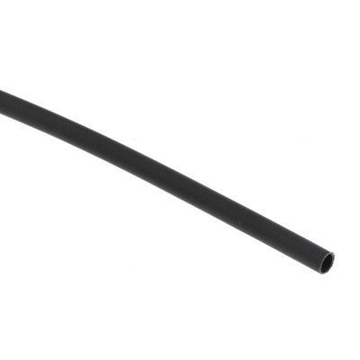 RS PRO Heat Shrink Tubing, Black 2.4mm Sleeve Dia. x 300mm Length 2:1 Ratio