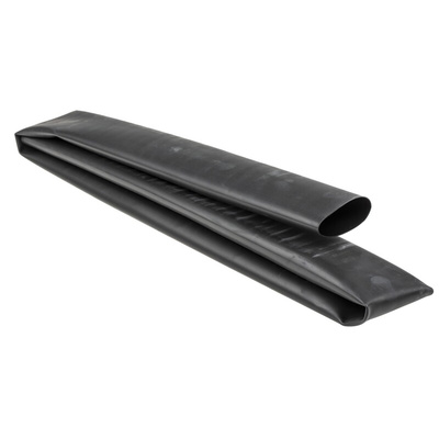 RS PRO Adhesive Lined Heat Shrink Tubing, Black 40mm Sleeve Dia. x 1.2m Length 3:1 Ratio