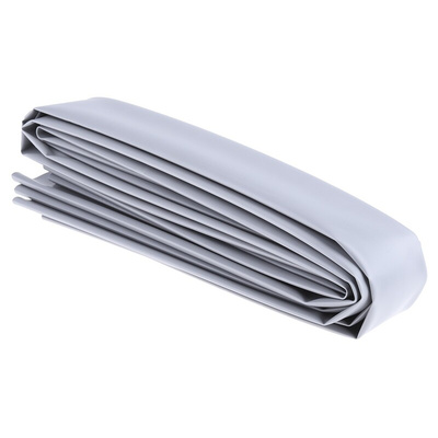 RS PRO Heat Shrink Tubing, Grey 38mm Sleeve Dia. x 1.2m Length 2:1 Ratio
