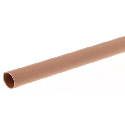 RS PRO Heat Shrink Tubing, Brown 4.8mm Sleeve Dia. x 1.2m Length 2:1 Ratio