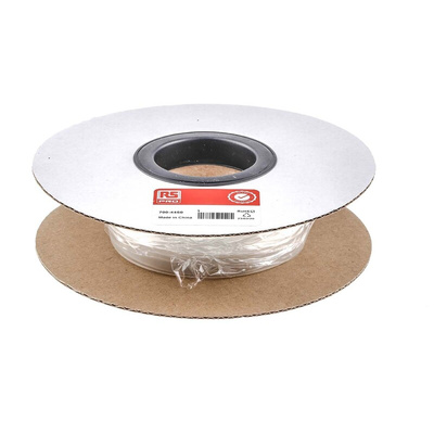 RS PRO Heat Shrink Tubing, Clear 9mm Sleeve Dia. x 5m Length 3:1 Ratio