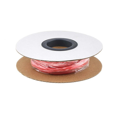 RS PRO Heat Shrink Tubing, Red 6mm Sleeve Dia. x 7m Length 3:1 Ratio