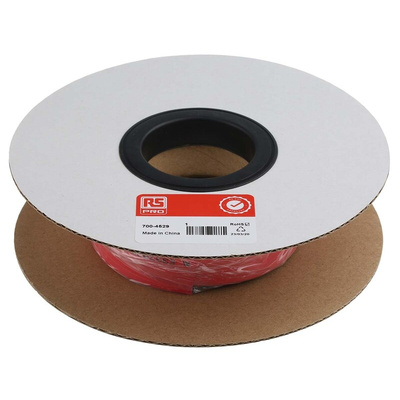 RS PRO Heat Shrink Tubing, Red 18mm Sleeve Dia. x 3m Length 3:1 Ratio