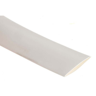 RS PRO Heat Shrink Tubing, White 18mm Sleeve Dia. x 3m Length 3:1 Ratio