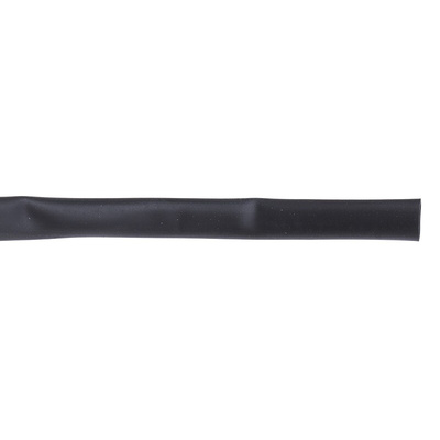 RS PRO Heat Shrink Tubing, Black 4.8mm Sleeve Dia. x 9m Length 2:1 Ratio