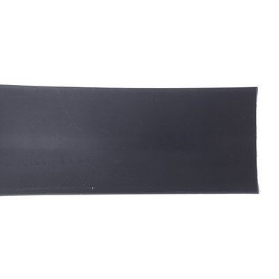 RS PRO Heat Shrink Tubing, Black 25.4mm Sleeve Dia. x 3m Length 2:1 Ratio