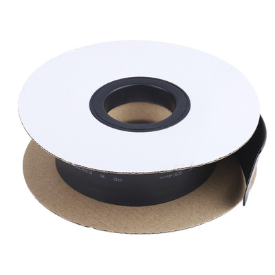RS PRO Heat Shrink Tubing, Black 25.4mm Sleeve Dia. x 3m Length 2:1 Ratio