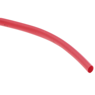 RS PRO Heat Shrink Tubing, Red 1.6mm Sleeve Dia. x 10m Length 2:1 Ratio