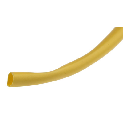 RS PRO Heat Shrink Tubing, Yellow 1.6mm Sleeve Dia. x 10m Length 2:1 Ratio