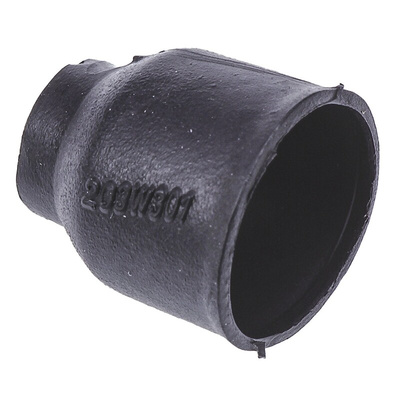 TE Connectivity Heat Shrink Boot Black, Fluid Resistant Elastomer, 10mm
