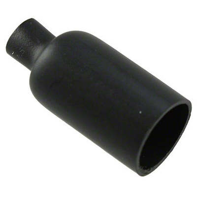 TE Connectivity End Cap Black, Polyolefin, 6.35mm