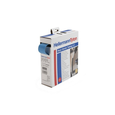 HellermannTyton Heat Shrink Tubing, Black 1.5mm Sleeve Dia. x 10m Length 3:1 Ratio, HIS-3 Series