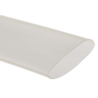 TE Connectivity Heat Shrink Tubing, Clear 51mm Sleeve Dia. x 1.2m Length 2:1 Ratio, RNF-100 Series