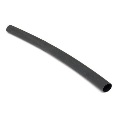 TE Connectivity Adhesive Lined Heat Shrink Tubing, Black 3mm Sleeve Dia. x 1.2m Length 3:1 Ratio, DWFR Series