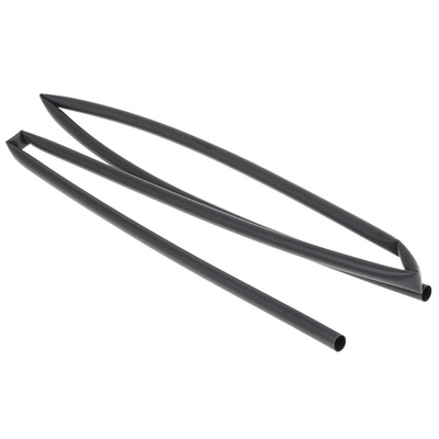 TE Connectivity Adhesive Lined Heat Shrink Tubing, Black 6mm Sleeve Dia. x 1.2m Length 3:1 Ratio, CGAT Series