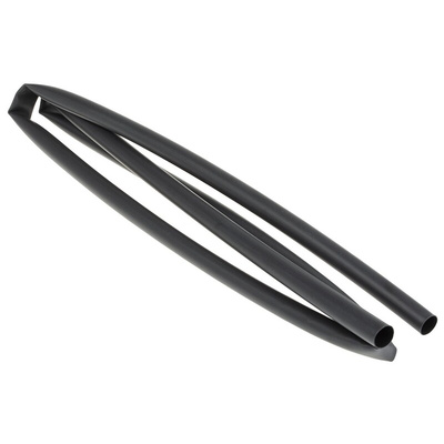TE Connectivity Adhesive Lined Heat Shrink Tubing, Black 9mm Sleeve Dia. x 1.2m Length 3:1 Ratio, CGAT Series