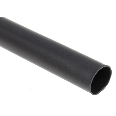 TE Connectivity Adhesive Lined Heat Shrink Tubing, Black 9mm Sleeve Dia. x 1.2m Length 3:1 Ratio, CGAT Series