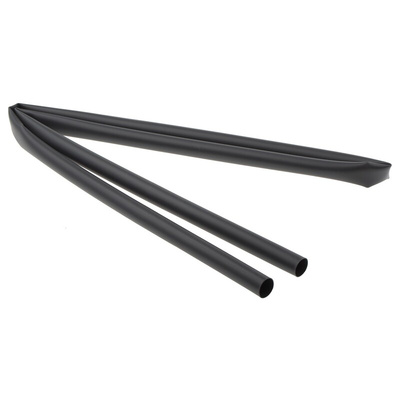 TE Connectivity Adhesive Lined Heat Shrink Tubing, Black 12mm Sleeve Dia. x 1.2m Length 3:1 Ratio, CGAT Series