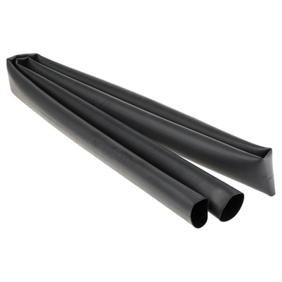TE Connectivity Adhesive Lined Heat Shrink Tubing, Black 18mm Sleeve Dia. x 1.2m Length 3:1 Ratio, CGAT Series