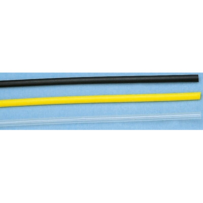 TE Connectivity Heat Shrink Tubing, Black 1.2mm Sleeve Dia. x 1.2m Length 2:1 Ratio, BSP Series