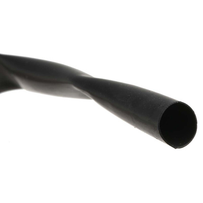 TE Connectivity Heat Shrink Tubing, Black 6.4mm Sleeve Dia. x 8m Length 2:1 Ratio, LSTT Series