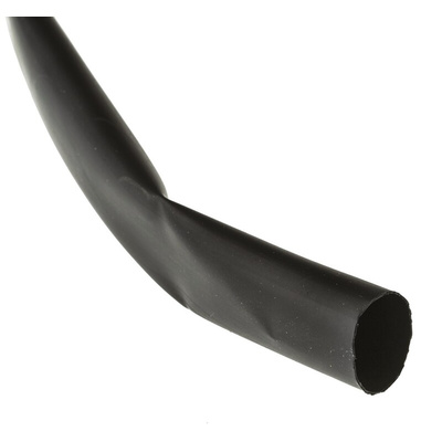 TE Connectivity Heat Shrink Tubing, Black 12.7mm Sleeve Dia. x 6m Length 2:1 Ratio, LSTT Series