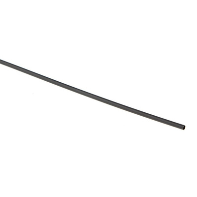TE Connectivity Heat Shrink Tubing, Black 1.2mm Sleeve Dia. x 1.2m Length 2:1 Ratio, RNF-100 Series