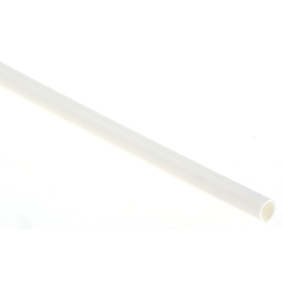 TE Connectivity Heat Shrink Tubing, White 1.6mm Sleeve Dia. x 1.2m Length 2:1 Ratio, RNF-100 Series