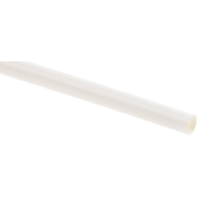 TE Connectivity Heat Shrink Tubing, White 2.4mm Sleeve Dia. x 1.2m Length 2:1 Ratio, RNF-100 Series