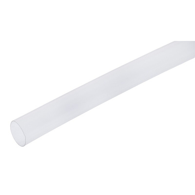 TE Connectivity Heat Shrink Tubing, Clear 9.5mm Sleeve Dia. x 1.2m Length 2:1 Ratio, RNF-100 Series