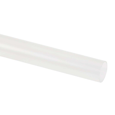 TE Connectivity Heat Shrink Tubing, Clear 9.5mm Sleeve Dia. x 1.2m Length 2:1 Ratio, RNF-100 Series