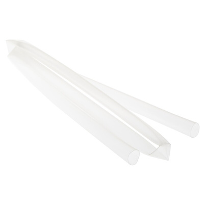 TE Connectivity Heat Shrink Tubing, Clear 12.7mm Sleeve Dia. x 1.2m Length 2:1 Ratio, RNF-100 Series