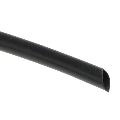 TE Connectivity Halogen Free Heat Shrink Tubing, Black 3.2mm Sleeve Dia. x 10m Length 2:1 Ratio, CGPT Series