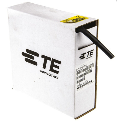 TE Connectivity Halogen Free Heat Shrink Tubing, Black 6.4mm Sleeve Dia. x 8m Length 2:1 Ratio, CGPT Series