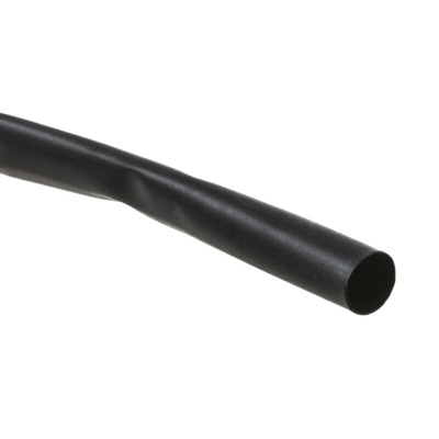 TE Connectivity Halogen Free Heat Shrink Tubing, Black 6.4mm Sleeve Dia. x 8m Length 2:1 Ratio, CGPT Series